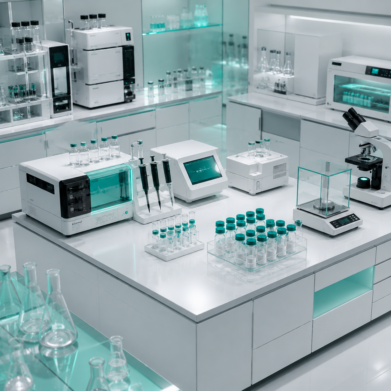 Ultra-modern biochemistry laboratory